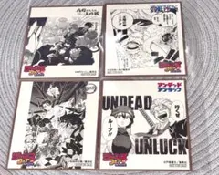 ONE PIECE　鬼滅の刃　ジャンプフェア 特典 アニメイト ミニ色紙