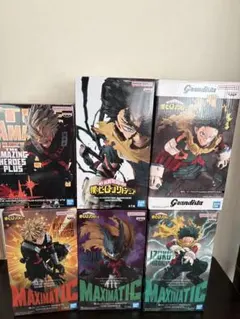 ヒロアカ　フィギュア 緑谷出久 爆豪勝己 プライズフィギュア6体セット