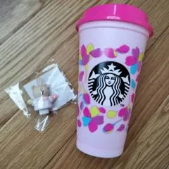 スターバックス　リユーザブルカップ　ベアリスタ　キャップ　サクラ　スタバ