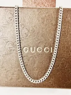【超美品】GUCCI 喜平チェーン ネックレス 男女兼用　SV925 3ミリ