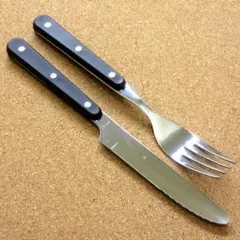 【未使用】クリストフル アランパッサー ステーキナイフ&フォークセット 未使用】クリストフル アランパッサー ステーキナイフ&フォーク