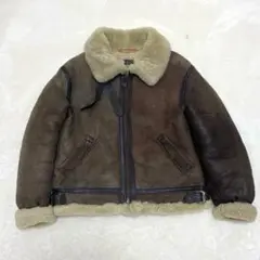 希少サイズ42 アヴィレックス B-3 フライトジャケット ムートンジャケット