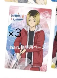 ハイキュー 孤爪研磨3枚セット haru様専用ページ