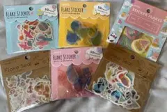 セリア　キャンドゥ　フレークシール　まとめ売り