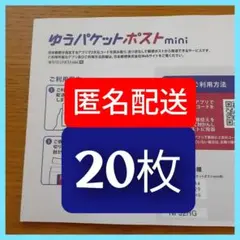 【20枚】ゆうパケットポストmini専用封筒 安心の匿名配送 折曲防止 防水対策