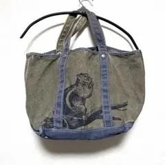 llbean エルエルビーン　トートバッグ　リス　キャンバス