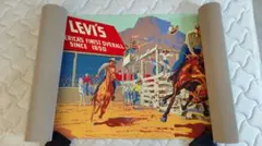 レトロ ビンテージ 非売品 特大ポスター levis 501 USA - メルカリ
