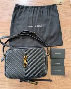 【SAINT LAURENT】 ブラック ショルダーバッグ カメラバッグ