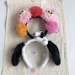 モッピーとスヌーピーのカチューシャ２個セット