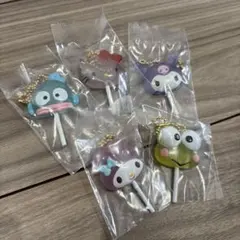 サンリオキャラクターズ カラフルキャンディチャーム5種