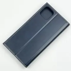 新品 iPhone 11 pro max 6.5 手帳型 ケース 紺 ネイビー