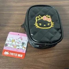タイトー限定　ハローキティ　Myハローキティキルト刺繍ポーチ　小悪魔
