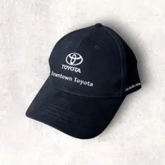 00s Toyota トヨタ 車 企業 コットン ベースボールキャップ ブラック