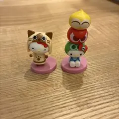 ハローキティ　ぷよぷよ　モンスターハンター　チョコエッグ　2個セット