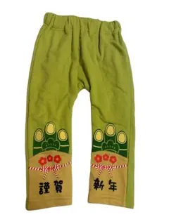 門松 謹賀新年 ズボン 100 お正月 年賀状 コスチューム