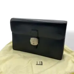 ダンヒル dunhill クラッチバッグ セカンドバッグ ブラック 黒 レザー