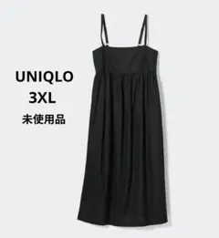 未使用品 ユニクロ リネンブレンドキャミソールワンピース 大きいサイズ 3XL