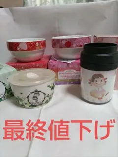 不二家ペコちゃん保存容器2点＆電子レンジ対応容器＆ミニタンブラー4点セット