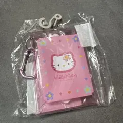 新品♡カラビナ付き　平成レトロ クリアマルチケース ハローキティ　ピンク