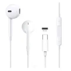 タイプC イヤホン 有線 マイク付き 通話可能 音量調節 軽量遮音 HiFi