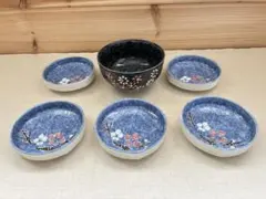 和食器 小鉢5枚 大鉢セット 花柄 来客用 和モダン