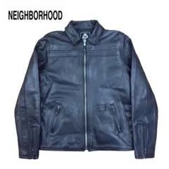 ネイバーフッド　青いシングルライダースジャケット 2026年最新】NEIGHBORHOOD メンズ レザージャケット・ライダースの人気