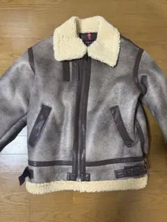 B-3ブルゾン/ボアブルゾン/フェイクムートン/フライトジャケット　【M】