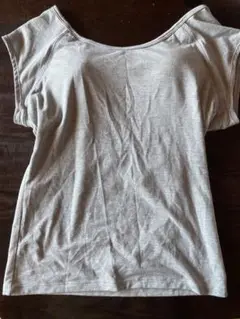 GU グレー Tシャツ Lサイズ ブラ付き