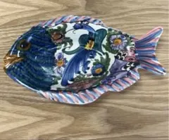 Henriot Quimper フランスカンペール焼き 魚型 陶器 皿 - メルカリ