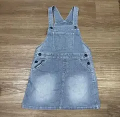 デニムオーバーオールジャンバースカート