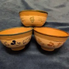 ミッキーマウス・ドナルドダック 飯碗 3個セット