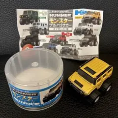 サントリー ボス HUMMER モンスター プルバックカー トラック イエロー