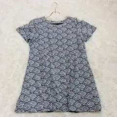 美品✨ ローズティアラ ワンピース チュニック Aライン グレー 花柄 総レース