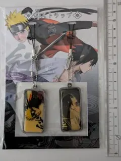 NARUTO 絆　ナルト&サスケ　木札ストラップ 劇場版 NARUTOーナルトー疾風伝 絆ストラップ（ナルト・サスケ