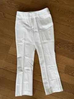 INÉD ホワイトパンツ スラックス 7部丈 レディース S