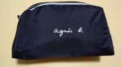 agnis b. 黒 ポーチ 中型