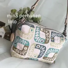 ハンドメイド　ミニバッグポーチ　ミナペルホネン　lolo　531のサムネイル