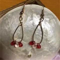 No.51チェコビーズのピアス