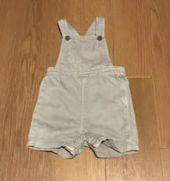 プチバトー　サロペット ショートパンツ グレー　デニムのサムネイル