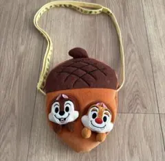 ポシェット　ドングリ型バッグ　チップ＆デール　ディズニーリゾート
