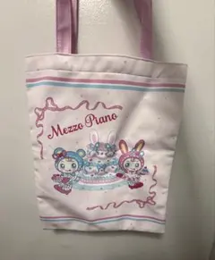 Mezzo Piano トートバッグ ピンク キャラクター柄のサムネイル