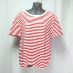 ザラ ZARA 半袖ボーダーTシャツ 赤白 M