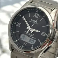 ソーラー】CASIO ウェーブセプター タフソーラー アナデジ 時計 稼働