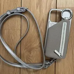 ajewエジュー　ダブルハート　ストラップ付　iPhone13pro