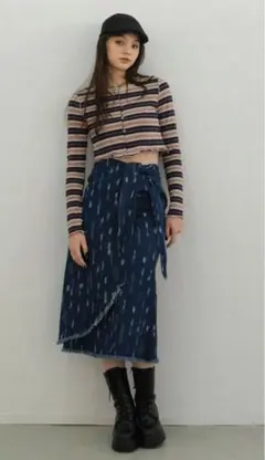 TINA:JOJUN マーメイドデニムラップスカート