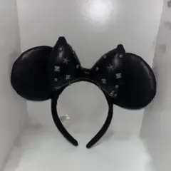 ディズニー　カチューシャ　ミニー　レザー