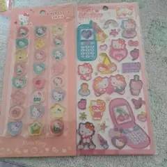 平成はっぴーフォン おはじきふうシール サンリオ キティ