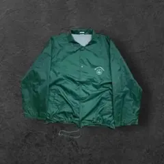 ナイロンコーチジャケットXLドローコード短丈グリーンスウィングトップドリズラー