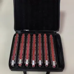 中古スズキハミング 複音ハーモニカ21穴 6本セット ケース付き - メルカリ