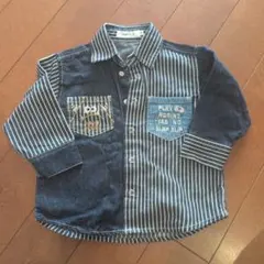 SLAP SLIP ストライプデニムシャツ 90